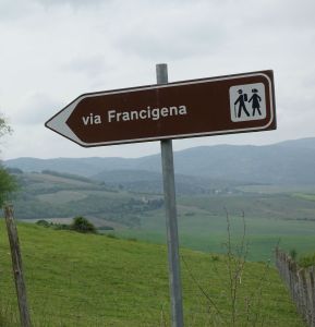 Via Francigena standard sign
