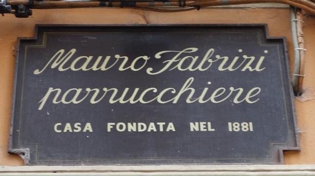 shop sign Bologna Italy
