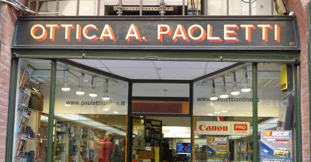 paoletti bologna italy shop sign