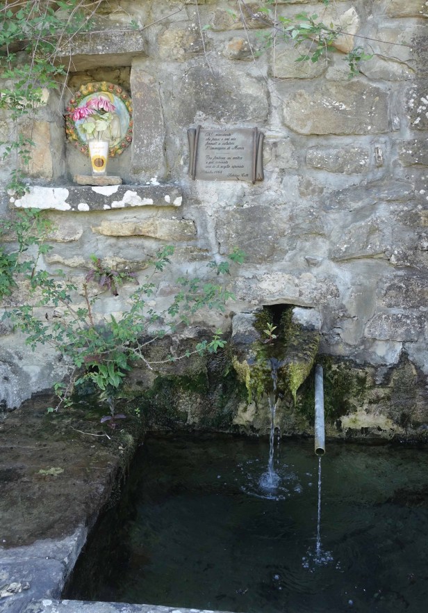 Via Romea Germanica fountain Tuscany